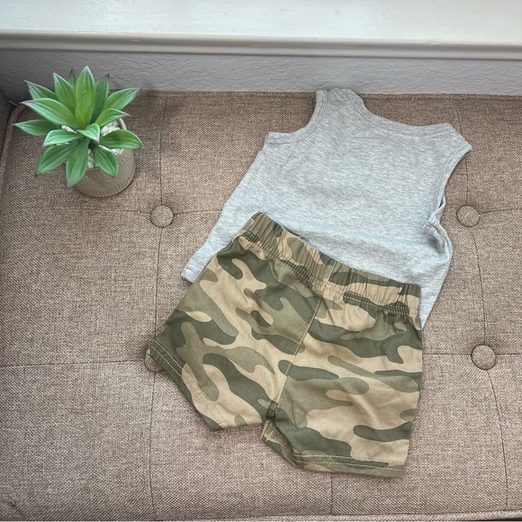 NWOT Carter's Just One You Baby Boys' Camo Top & Bottom Set Olive Size 6 Month - Picture 6 of 9